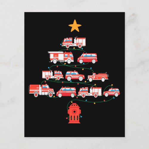 Firefighter Fire Truck Christmas TreePng