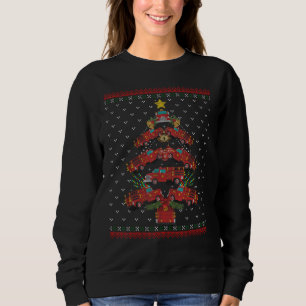 Firefighter Fire Truck Christmas Tree Ugly Xmas Sw Sweatshirt