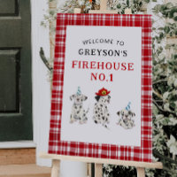 Firefighter Firehouse Boy Birthday Party Welcome