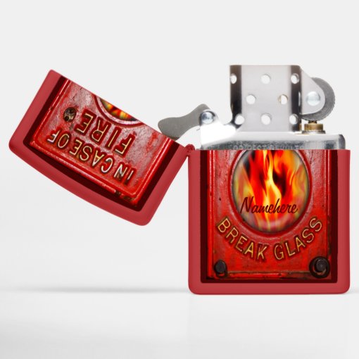 Firefighter Fireman Gift! Personalize! Zippo Lighter Zazzle