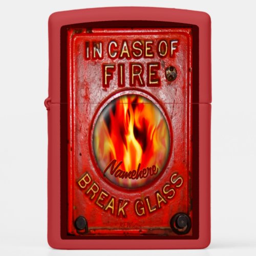 Firefighter Fireman Gift Personalize Zippo Lighter