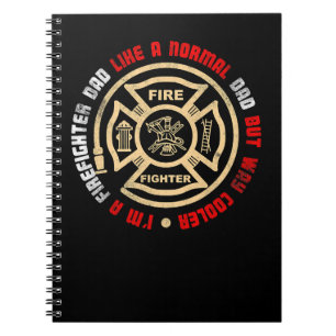 Firefighter Fireman Mens Fireman US Firefighter Da Notebook
