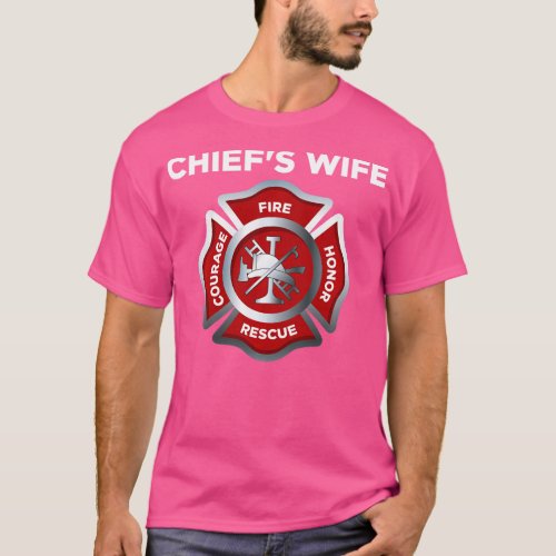 Firefighter Firemans Fire Chief Wife Long Sleeve  T_Shirt