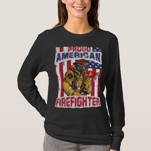 firefighter & firetruck  for firefighters  7 T-Shirt (Front)