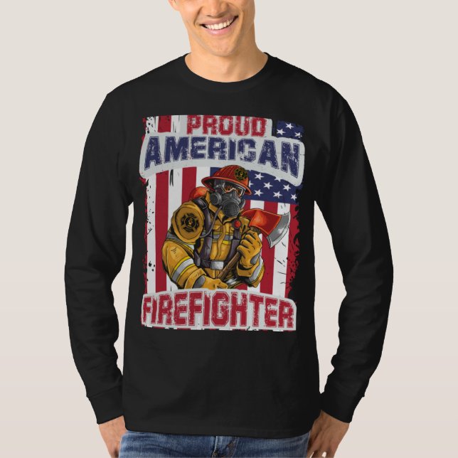 firefighter & firetruck  for firefighters  7 T-Shirt (Front)