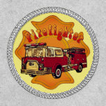 Firefighter Firetruck Maltese Cross custom name Patch