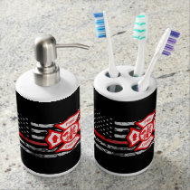 Firefighter Flag & Florian Cross Bath Set Firefighter Flag & Florian Cross Bath Set