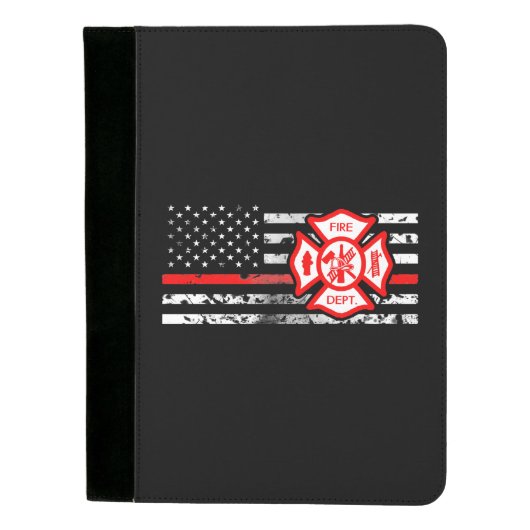 Firefighter Flag & Florian Cross Padfolio (Front)