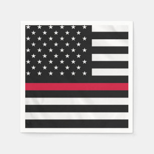 Firefighter Flag Napkins