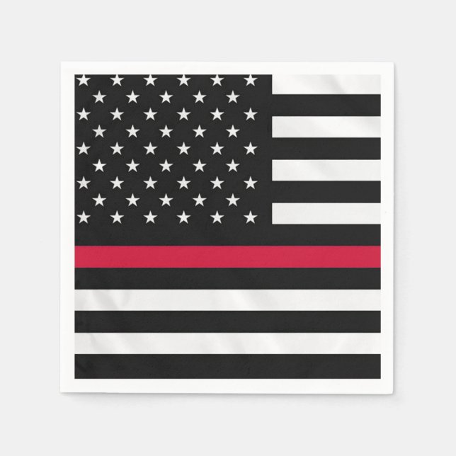 Firefighter Flag Napkins (Front)