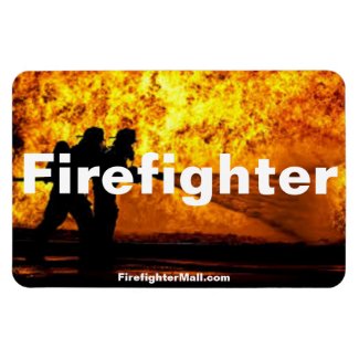 Firefighter Flames flexible magnet