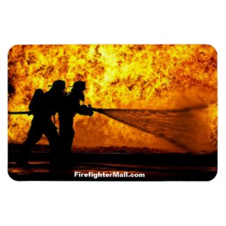 Firefighter Flames flexible magnet