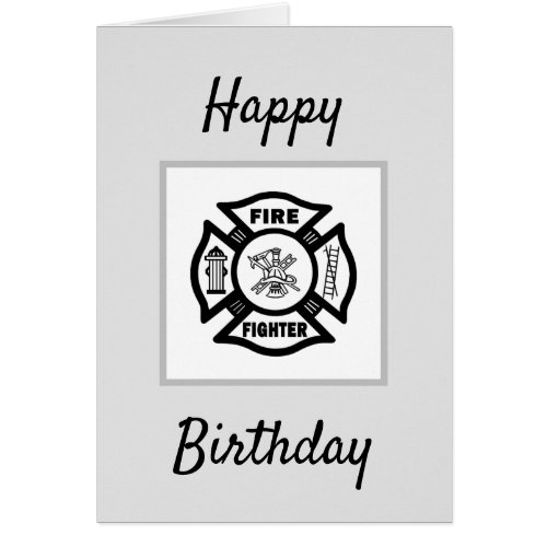 Firefighter Flames  Happy Birthday