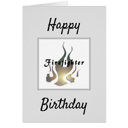 Firefighter Flames  Happy Birthday