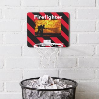 Firefighter Flames Mini Basketball Hoop