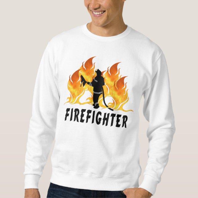 Firefighter Flames Sweatshirt (Front)