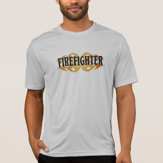 Firefighter Flames Shirts and Apparel