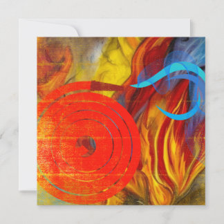 Firefighter Flare Collection Holiday Card