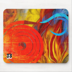 Firefighter Flare Collection Mouse Pad
