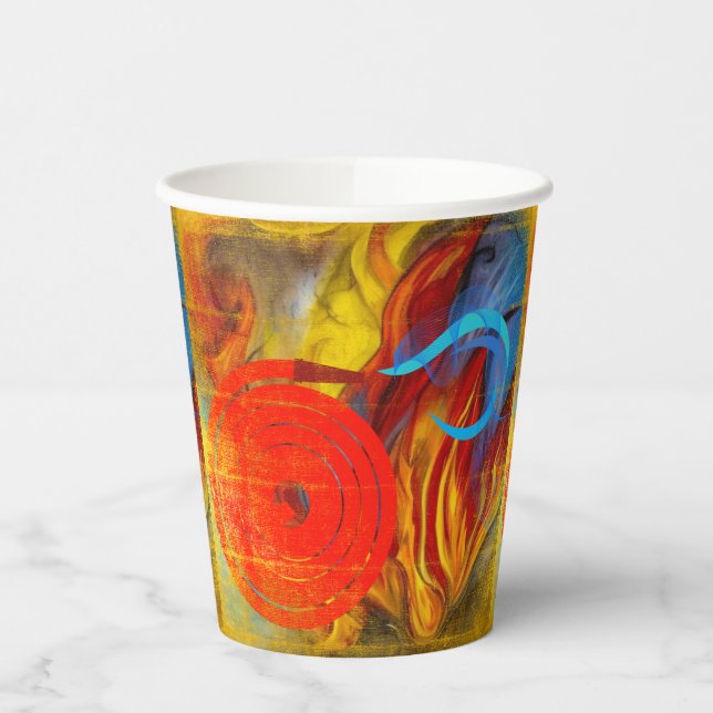 Firefighter Flare Collection Paper Cups (Left)