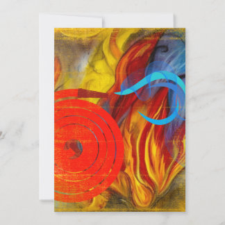 Firefighter Flare Holiday Card