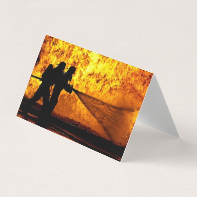 Firefighter Folded Business Card (Front)