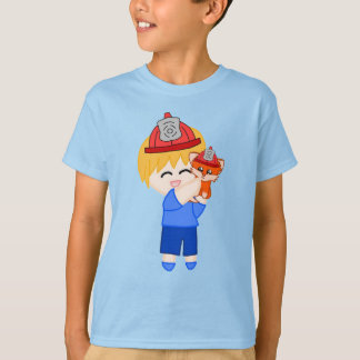 Firefighter Fox Art From The Book T-Shirt