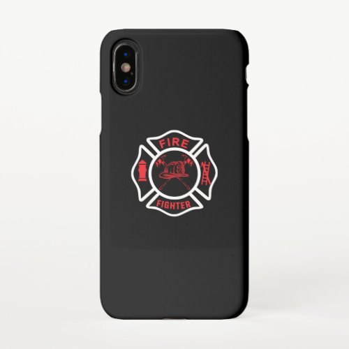 Firefighter FreePng iPhone X Case