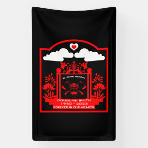 Firefighter Funeral Memorial Gift Banner