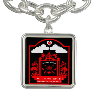 Firefighter Funeral Memorial Gift Bracelet