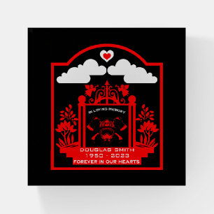 Firefighter Funeral Memorial Gift Paperweight