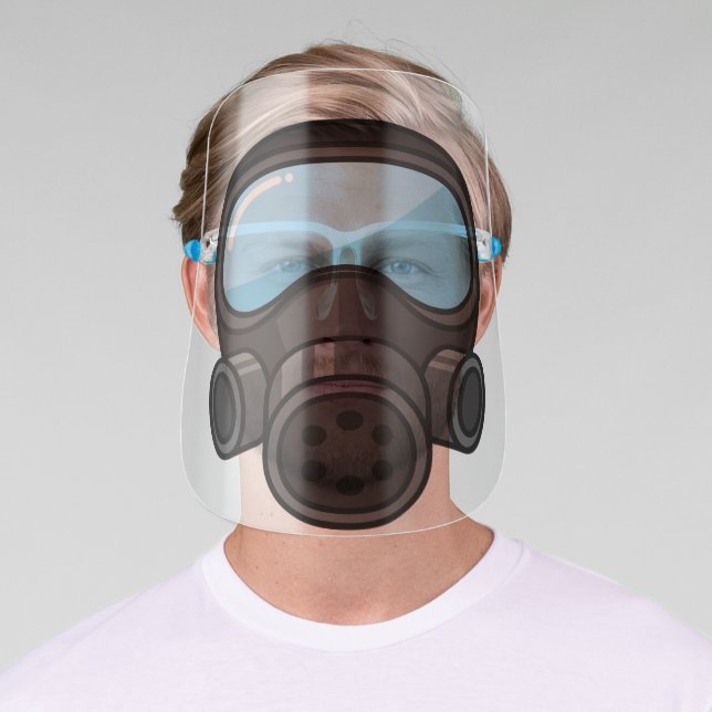 Firefighter Gas Mask Face Shield (Insitu)