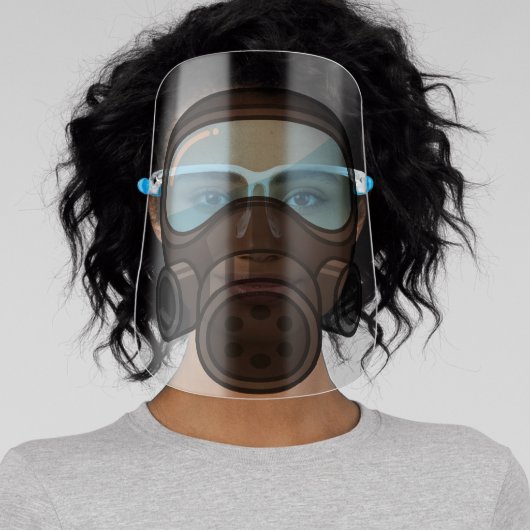 Firefighter Gas Mask Face Shield (Insitu)