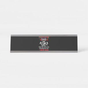 Firefighter Gift   Firefighter Dad Gifts Desk Name Plate