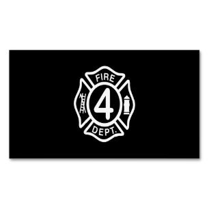 Firefighter Gift Firefighter Dept Gifts Business Card Magnet