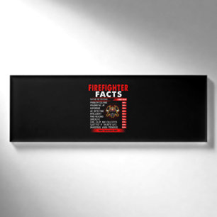 Firefighter Gift Firefighter Facts Gifts Name Tag