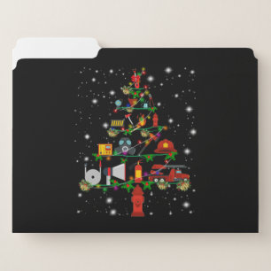 Firefighter Gift Merry Christmas Firefighter Fun File Folder