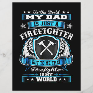 Firefighter Gift My Dad Is Just A Firefighter Flyer