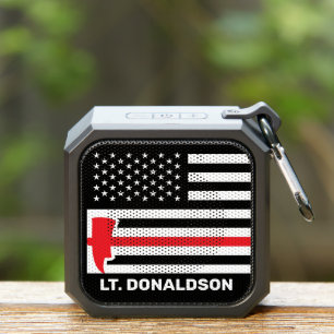 Firefighter Gift Paramedic Flag with Axe Bluetooth Speaker