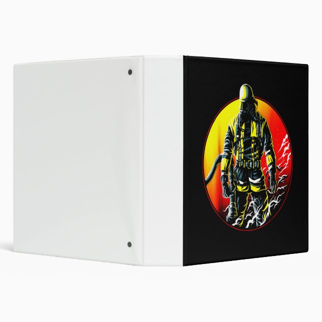 Firefighter Gift | The Man Firefighter 3 Ring Binder (Background)