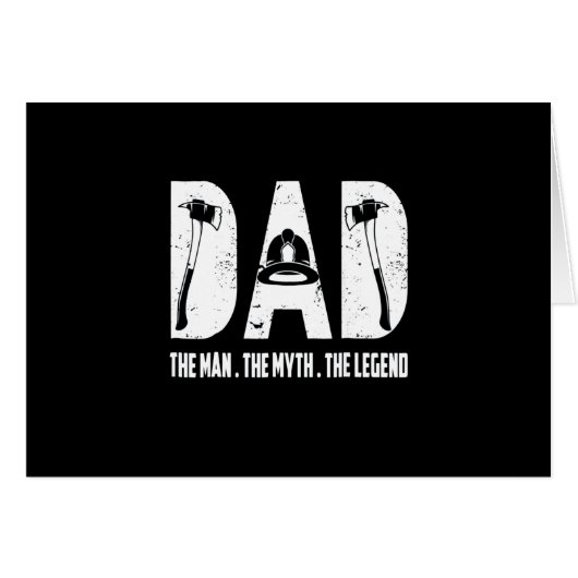 Firefighter Gift | The Man The Myth The Legend Cards (Front Horizontal)