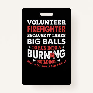 Firefighter Gift   Volunteer Firefighter Badge