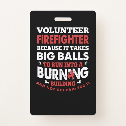 Firefighter Gift  Volunteer Firefighter Badge