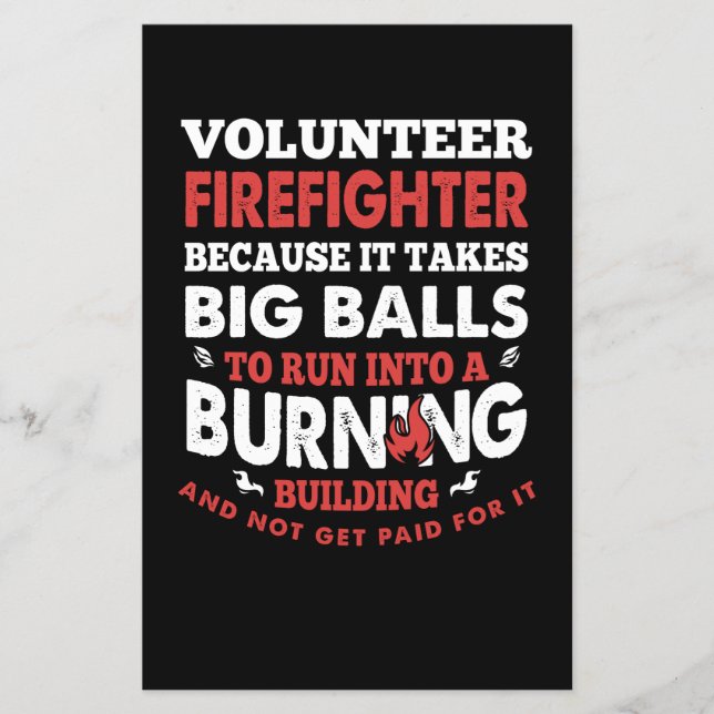 Firefighter Gift | Volunteer Firefighter Flyer (Front)