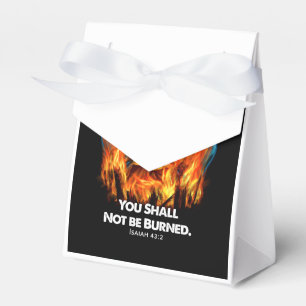 Firefighter Gift When You Walk Through Fire Favor Boxes