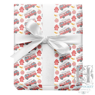 Firefighter Gift Wrapping Paper