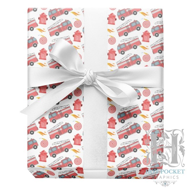 Firefighter Gift Wrapping Paper (Creator Uploaded)