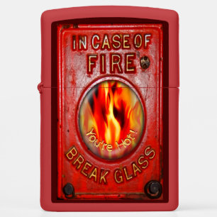 Firefighter Gift! You're Hot! Personalize! Zippo Lighter