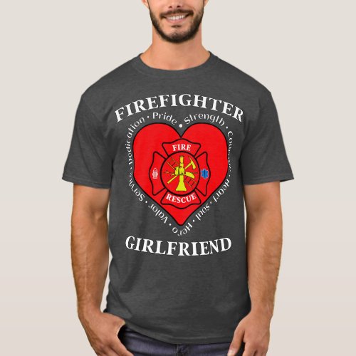 Firefighter Girlfriend Fire Rescue Girlfriend 1 T_Shirt