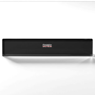 Firefighter Girlfriend Thin Red Line Firewoman Desk Name Plate
